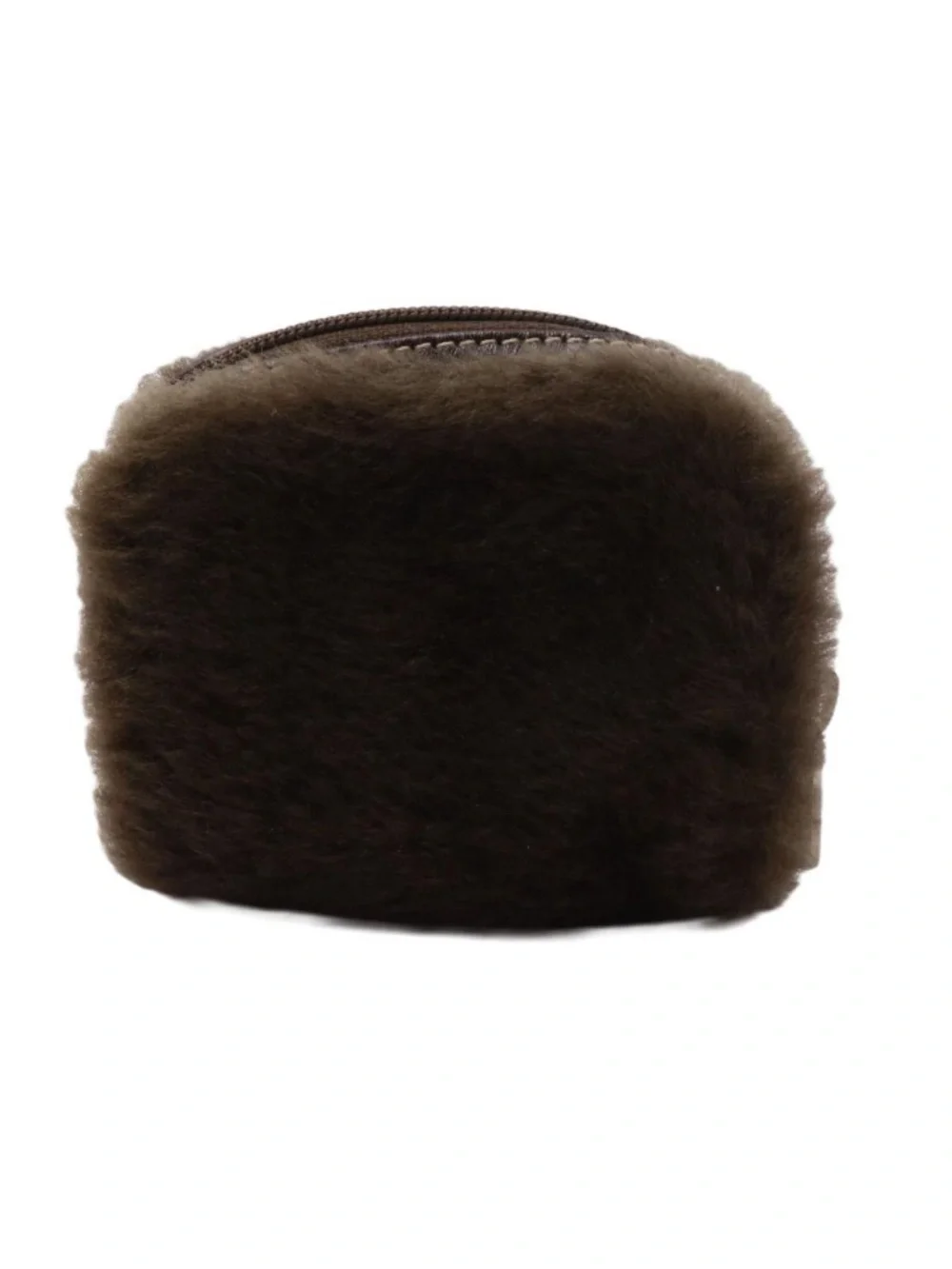 Loewe Brown Faux Fur Pouch